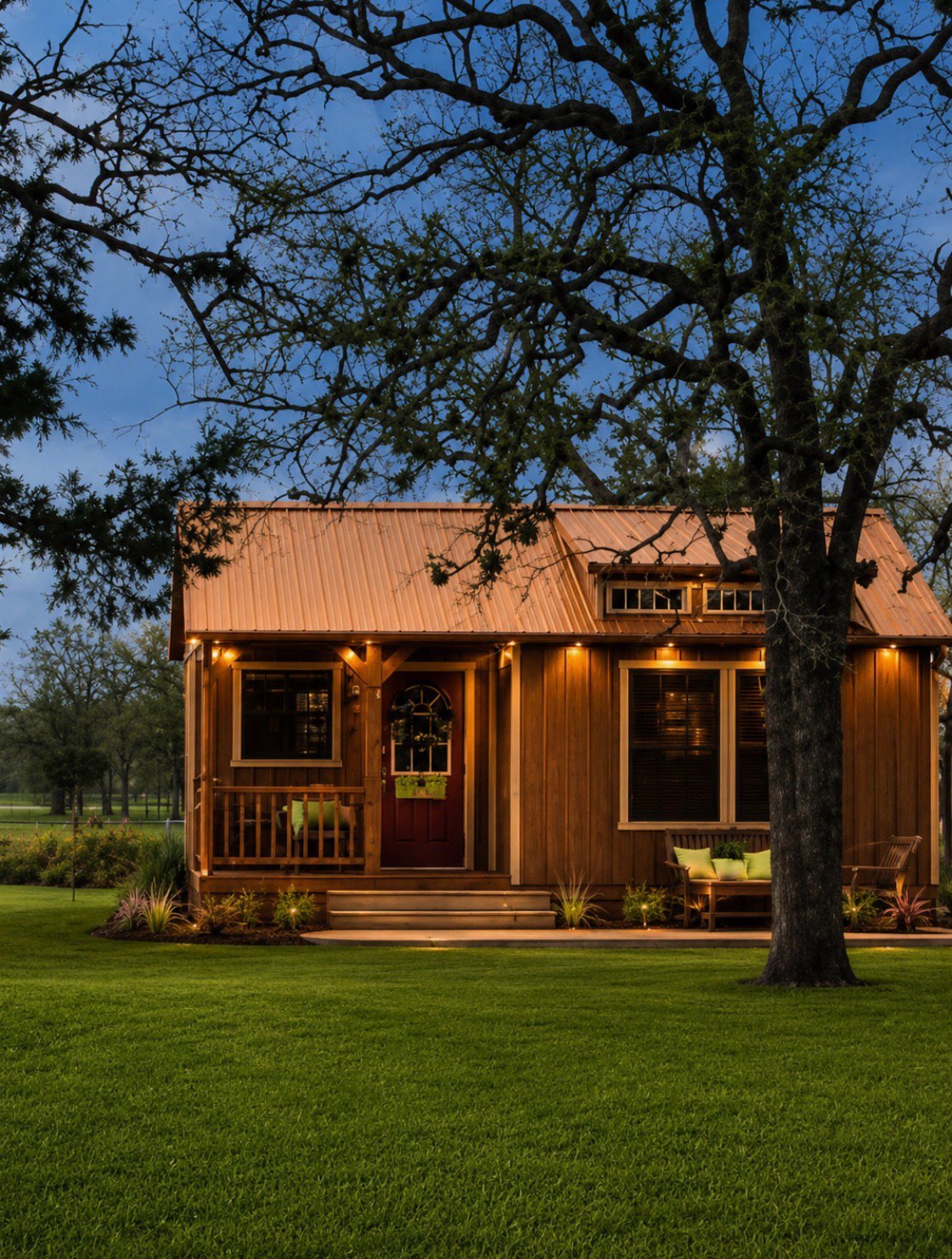 Dancer Cabin — luxury cabin at Reindeer Ranch near Round Top, TX